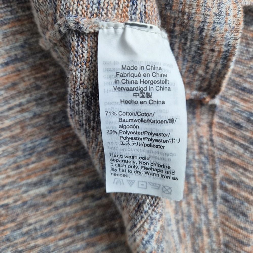 Madewell Sweater Cardigan Womens Large Papaya Marled Summer Ryder Open Front - Picture 5 of 10